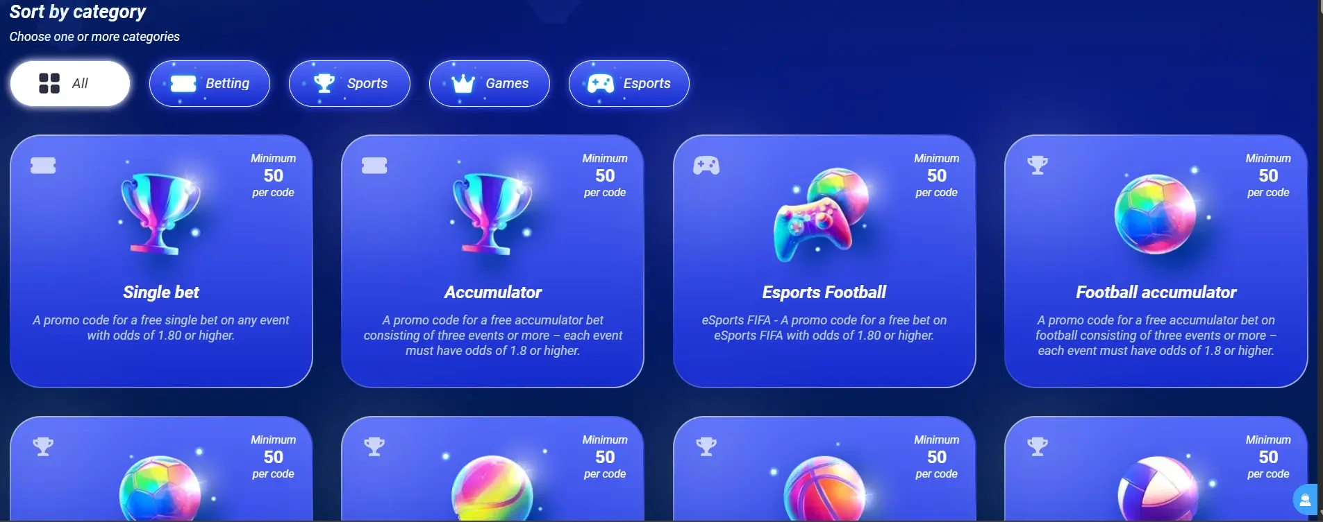 An image display of the promo code store